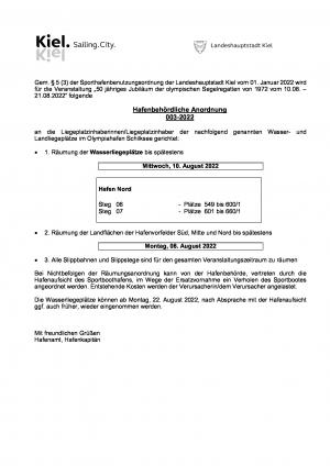 2205 hafbeh anordnung raeumungschilkseeolympia